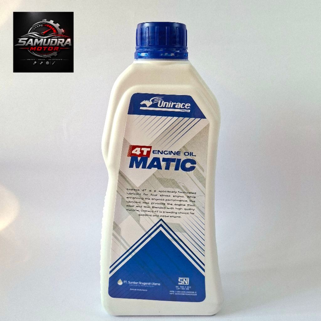 Oli Mesin Motor matik UNIRACE 4T MATIC Scooter 800ML 800 ML Unirace 4t scooter 10w 40