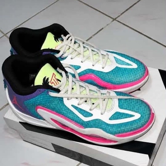 Jordan Tatum 1 GS Lagoon Pulse Pink Blast Preloved