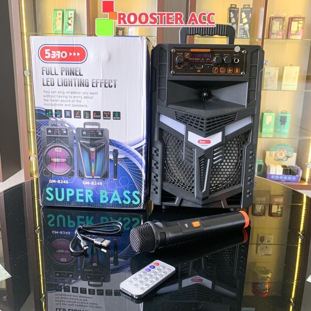 SPEAKER BLUETOOTH + MIC 8” GM-8244 5 BRO