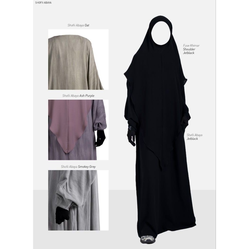 ALJENNA - NWT - Shofii Abaya, Fuse Triangle, Fuse Mini Shoulder