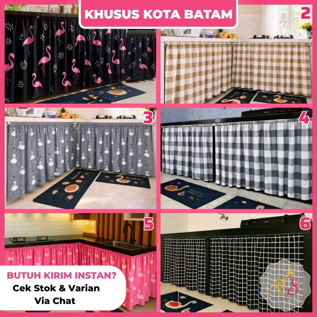 [BISA INSTAN] [FREE TALI] Gorden Kolong Bunga Estetik MINIMALIS FREE TALI UKURAN -+100X70 CM BONUS T
