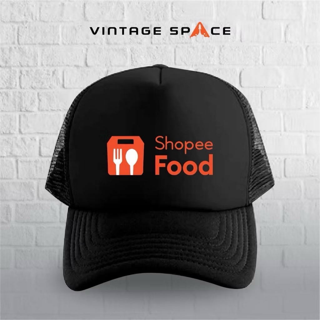 TOPI TRUCKER TOPI JARING SHOPEE FOOD