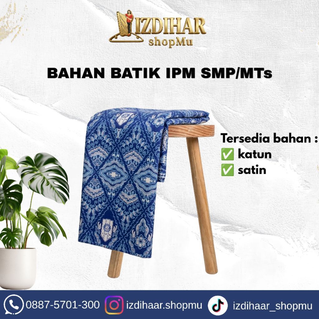 Bahan Kain Batik IPM SMP/MTS Nasional Motif Baru