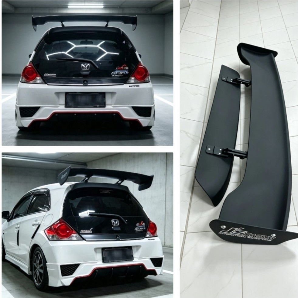 Wing Spoiler JS Racing honda brio old | black premium