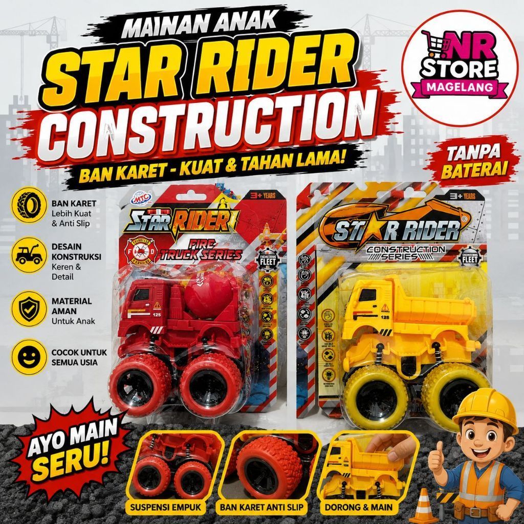 MAINAN ANAK STAR RIDER CONSTRUCTION
