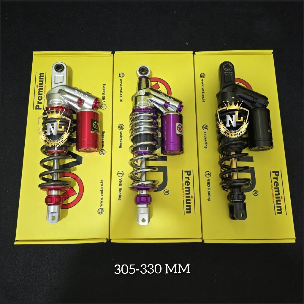 Vnd shockbreaker tabung atas ak111 b1 305/330mm mio vario 125 150 beat scoopy genio shock vnd ak 111