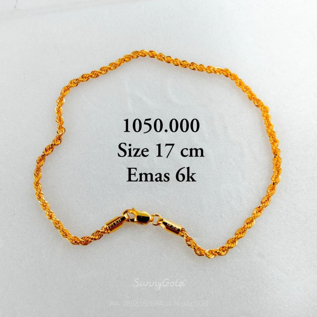 GELANG TAMBANG DEWASA EMAS ASLI 420%
