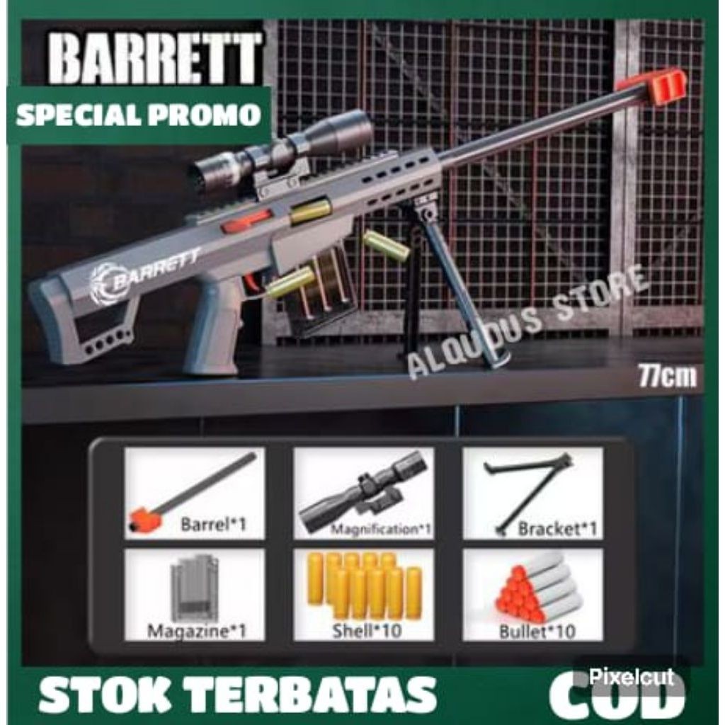 Mainan Anak GUN SHELL THROWING Mainan Tembakan Soft Bullet Tembakan Anak Laki Laki//MAINAN PISTOL PI