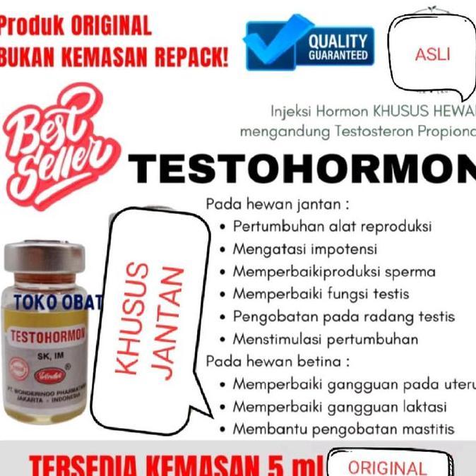 TESTOHORMON WONDER ( 5 ML) KHUSUS AYAM BURUNG JANTAN FERTI PRODUKSI BERMASALAH