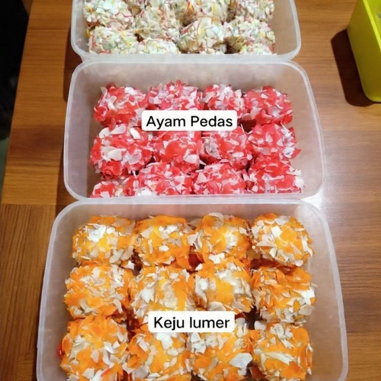 Bola bola cipuk FROZEN isi 5 pcs varian rasa keju mozarela ayam pedas