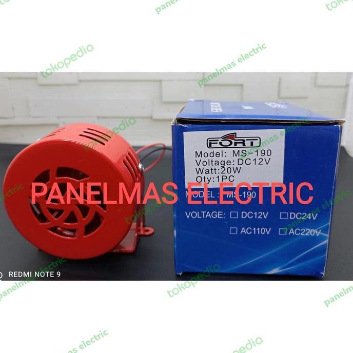 MOTOR BABY SIRENE MS190/MS-190 (3") 12VDC FORT
