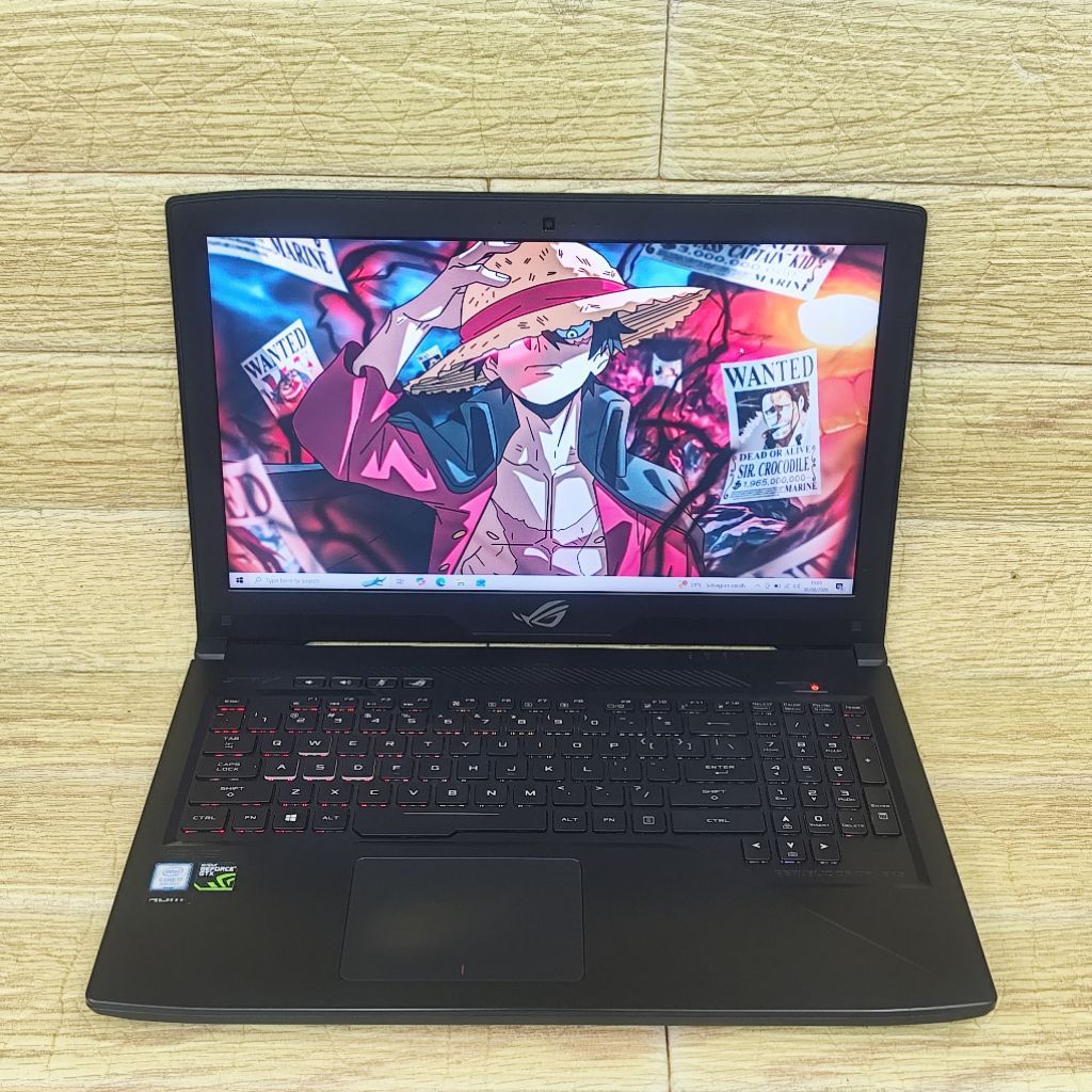 Laptop 2nd ASUS ROG STRIX 15 GL503GE CORE I7-8750H RAM 8GB SSD 256GB GTX 1050 Ti FHD