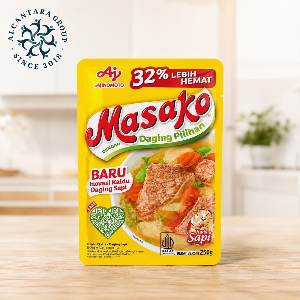 Masako Sapi 250gr - Bumbu Kaldu Penyedap Rasa Sapi / Masako Sapi 250 Gram