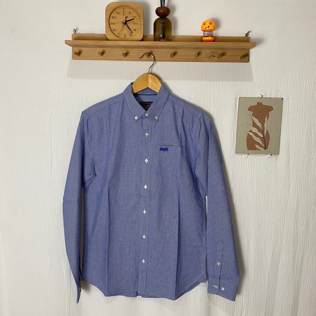 kemeja panjang pria SUPERDRY original size S kondisi bagus