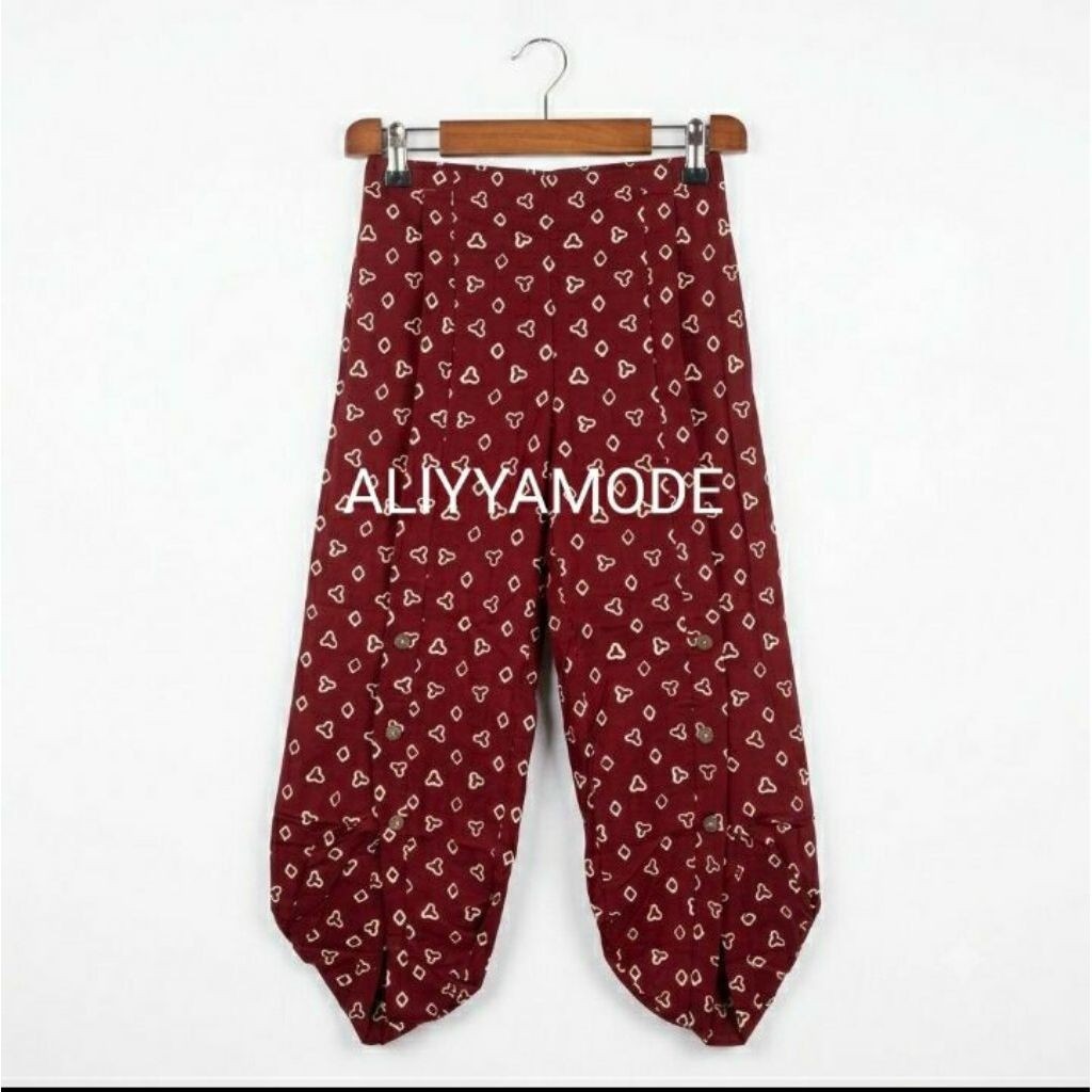 Celana Aladin Batik Solo Celana Batik Wanita