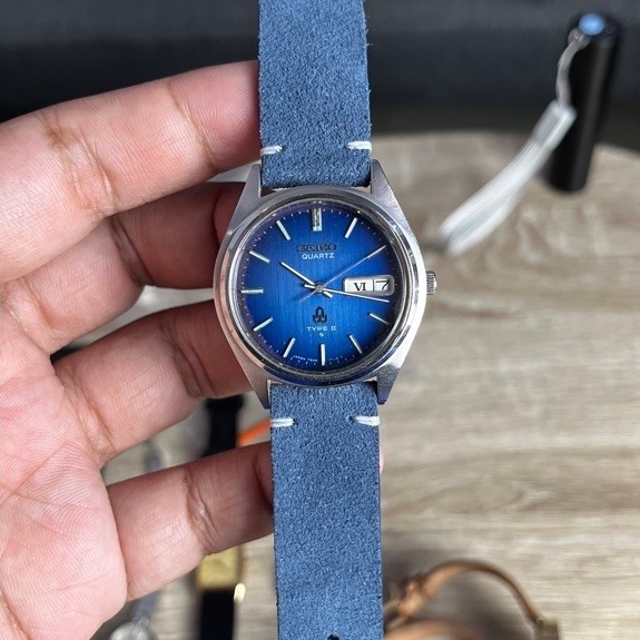 Seiko Quartz Type II Blue Gradiation Dial