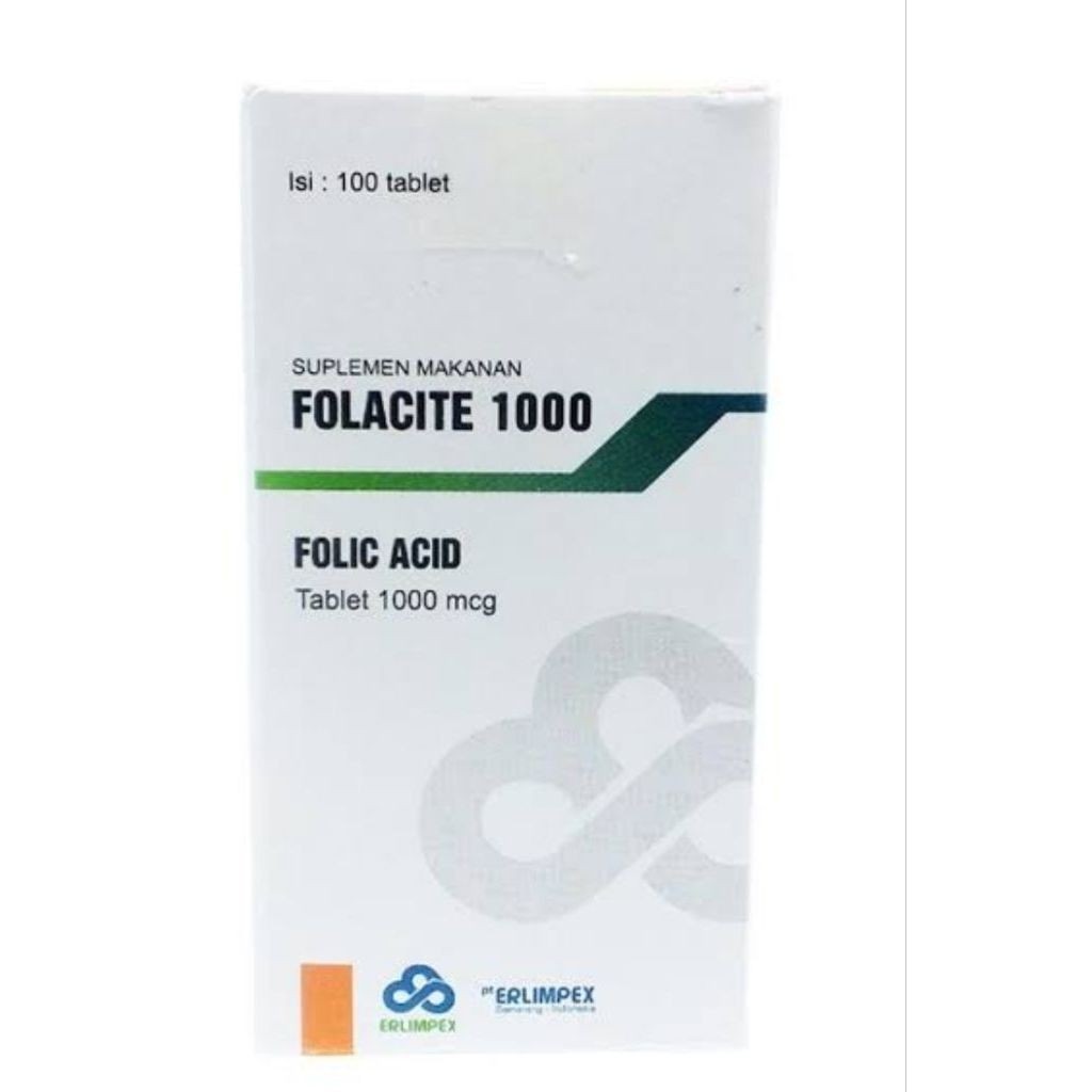 asam folat 1000mg isi 100tablet