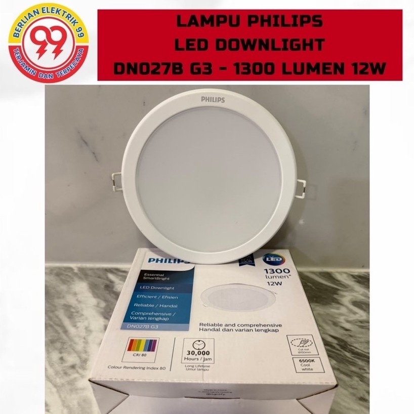 Lampu downlight Philips DN027B-G3 12watt
