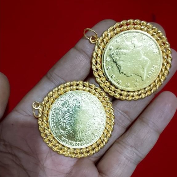 liontin koin ringgit wanita lilit dua by store accessories Zahira