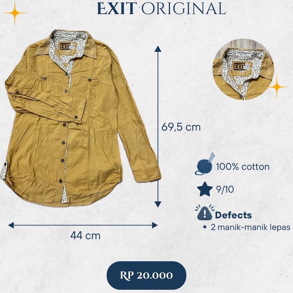 preloved | Kemeja Wanita Exit Original