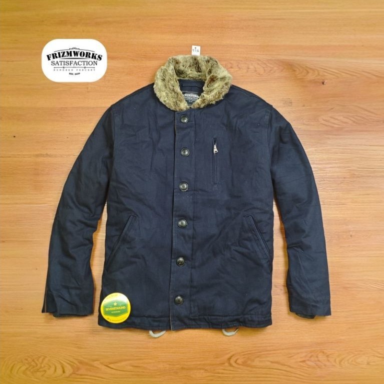 Vintage casual canvas N-1 deck jacket