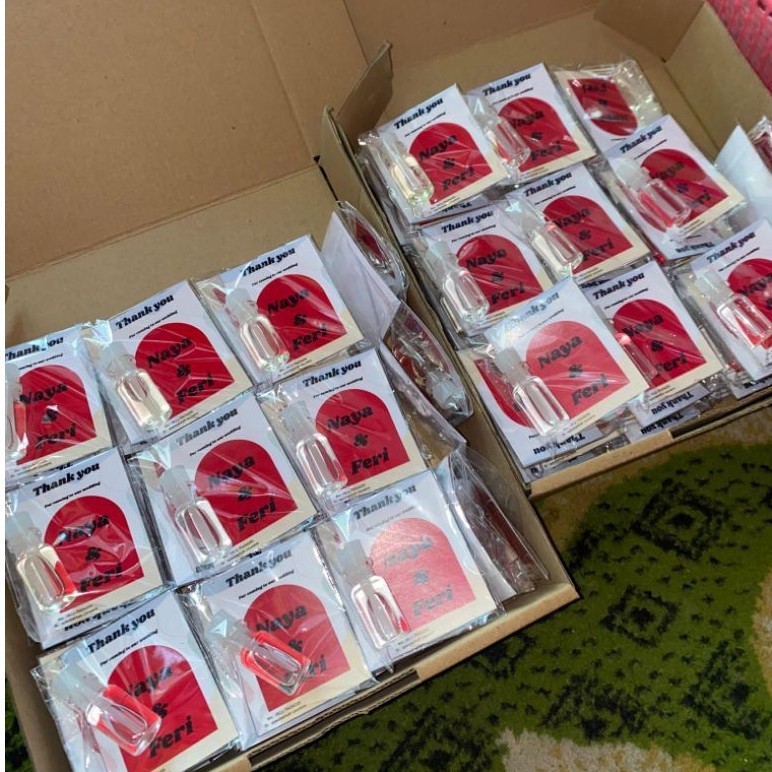 100pcs souvenir parfum /souvenir parfum medan