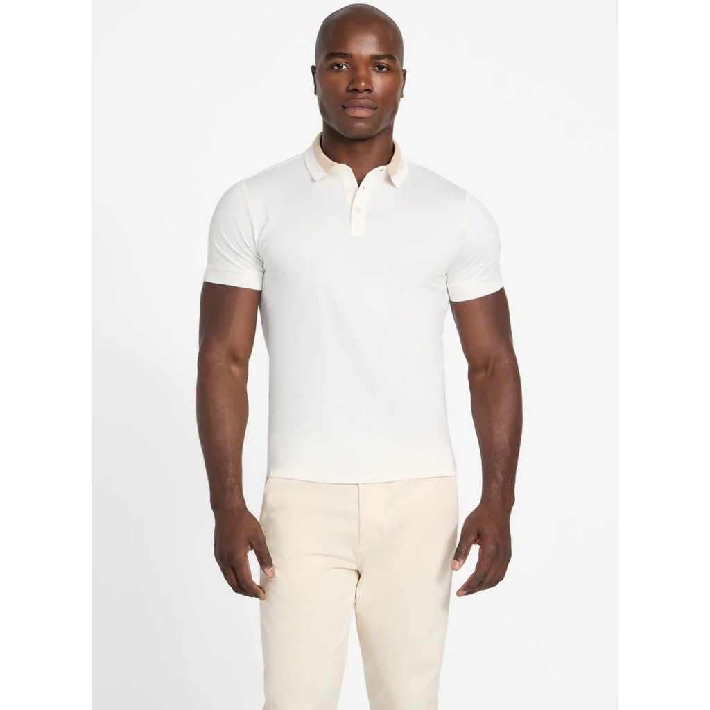 GUESS-SS PAUL GUESS COLLAR POLO