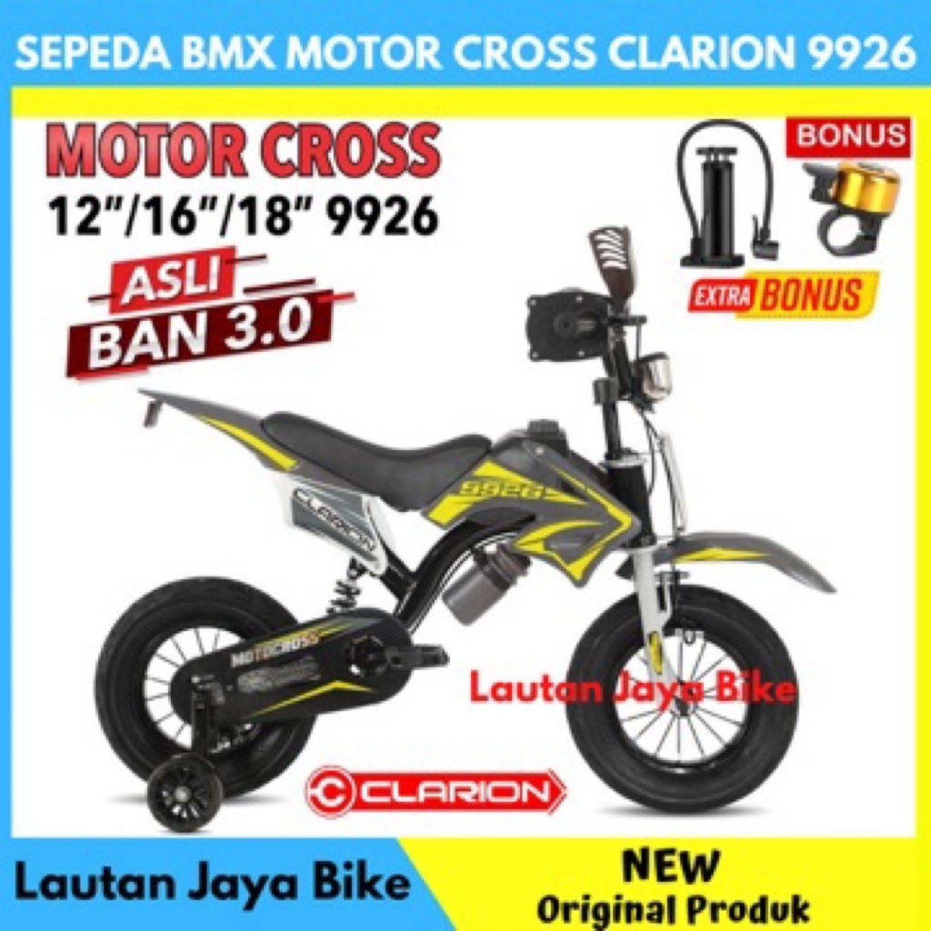 Sepeda Anak Laki Laki 18 Clarion 9926 Trail Motor Cross Terbaru