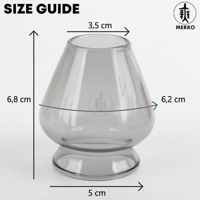 Merko Crystal Chasen Holder Chasen Tate - Dudukan Chasen Bahan Kaca Tebal