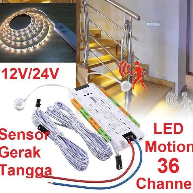 LED Motion Sensor Lampu Strip Sensor Gerak Tangga LED Fleksibel