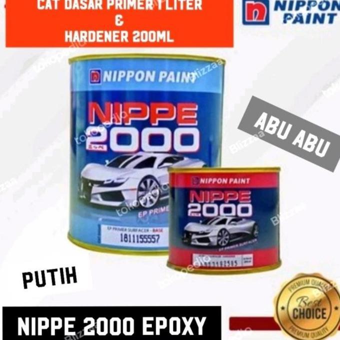 Nippe 2000 Epoxy Primer 1Ltr Cat Dasar Epoxy 1 Set Primer & Hardener Nippe Vernis Nippe Epoxy Primer