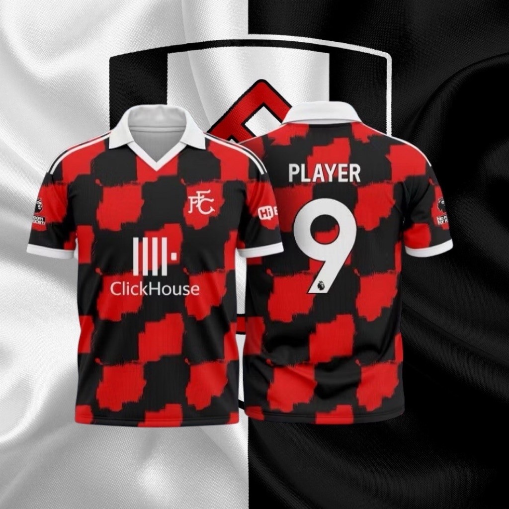JERSEY FULHAM away TERBARU 26/27 kaos bola Full printing custom