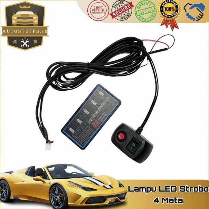 Lampu Led Strobo Grill/Lampu Led Strobo Set/Led Strobo 4 Titik++++....