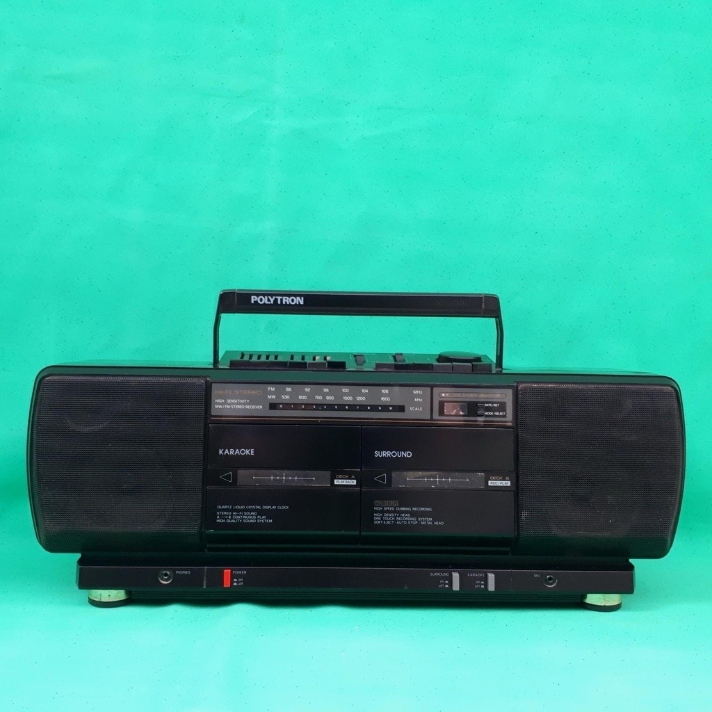 Radio Polytron psc-37k jadul radio tape normal (second)