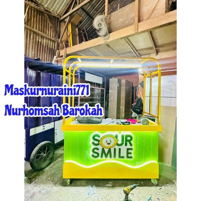 Terlaris Booth Portable / Gerobak / Booth Jualan /Booth Kayu Jatibelanda