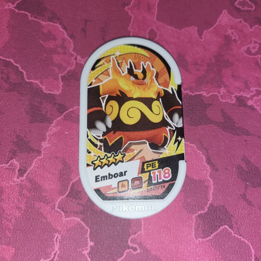 Pokemon Mezastar Mezatag original Emboar