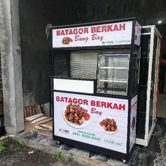 Terlaris Gerobak Alumunium / Booth Fried Chicken / Booth Jualan / Booth Ayam