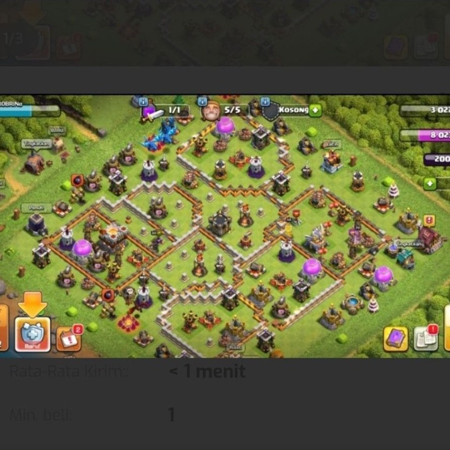 Akun Class of Clans TH 11
