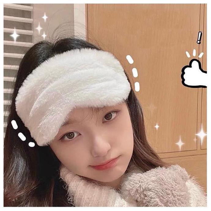 ICONIC-ID- Eyes Mask Penutup Mata Tidur BlinFold Bulu Premium Nyaman Di Gunakan