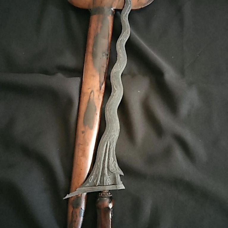 KERIS SEPUH SENGKELAT LUK 13 SEPUH UTUH KERIS SEPUH