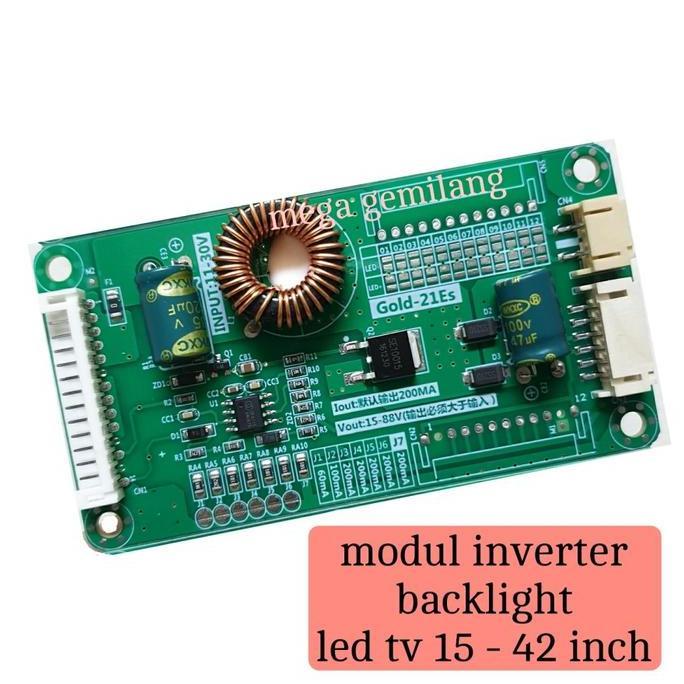 INVERTER BACKLIGHT TV LED UNIVERSAL TIPE GOLD 21ES | MODUL BACKLIGHT TV MEGAMJ