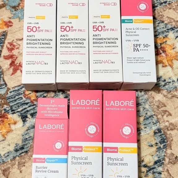 preloved & new sunscreen labore