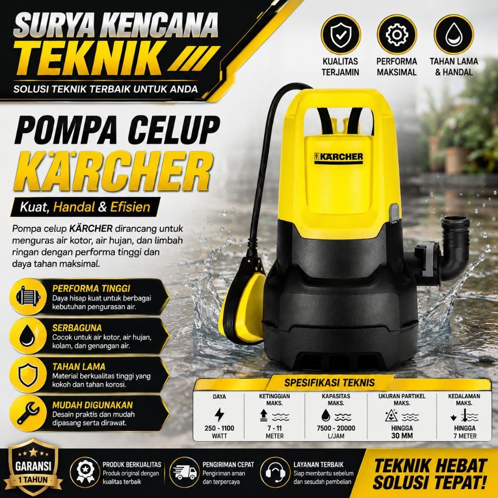 Pompa Celup Karcher SP3 DRIT Pompa Celup Otomatis