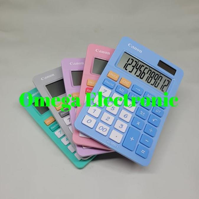 Canon Desktop Calculator AS-120V - Kalkulator Meja Warna AS 120 V