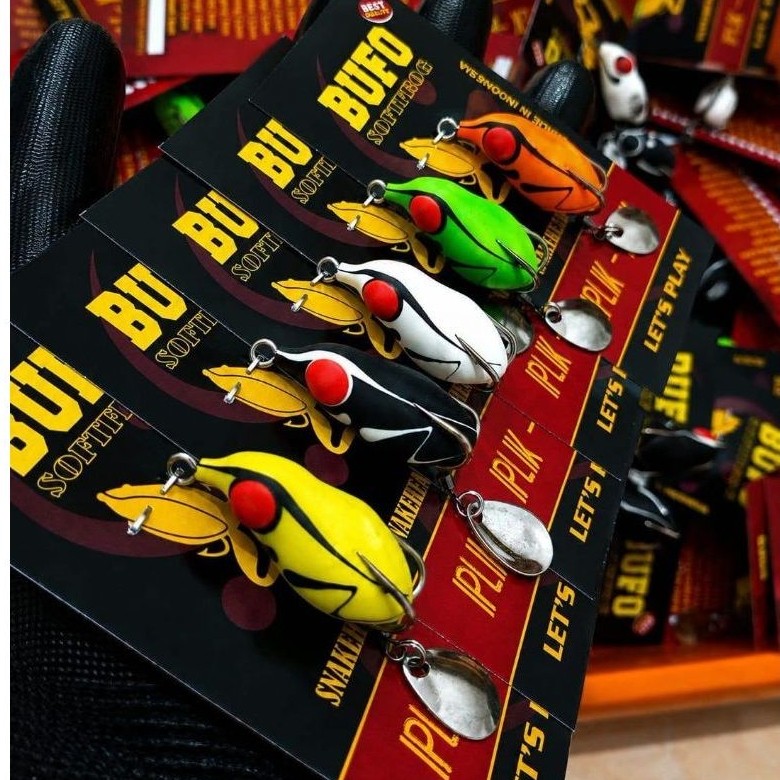 Bufo SoftFrog BABY PETIR 3,3cm / 4gr / Umpan Gabus dan Toman