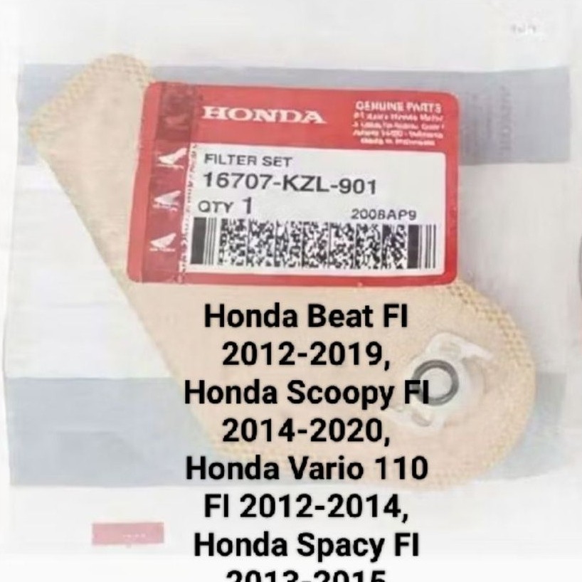 saringan Bensin / Filter Fuel Pump Honda Beat Vario 110 Scoopy Genio 16707-KZL-901 Ori AHM