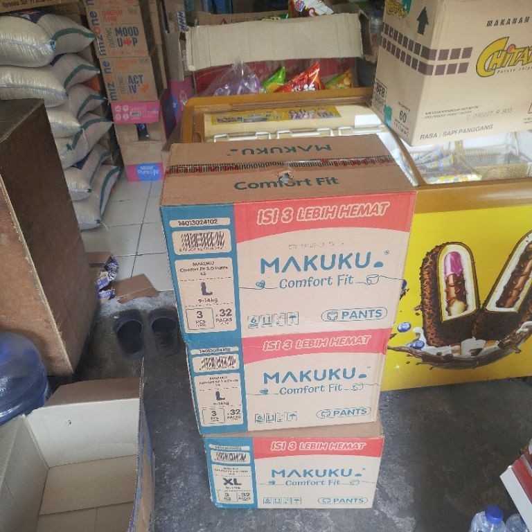 Popok Bayi Celana Makuku Comfort Fit 1 Karton