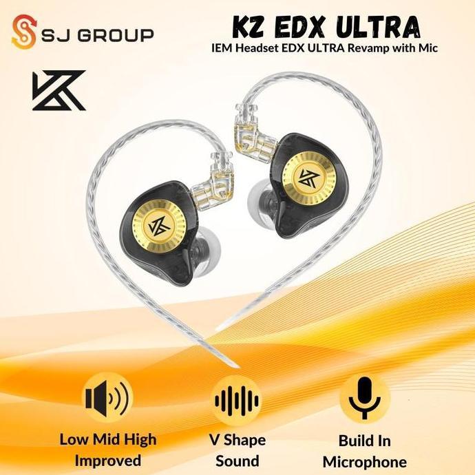 NEW KZ EDX Ultra Basshead IEM Earphone Hifi with MIC