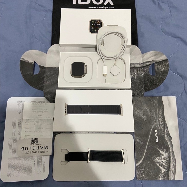 Apple watch ultra 2 Titanium IBOX Digimap resmi fullset original mulus
