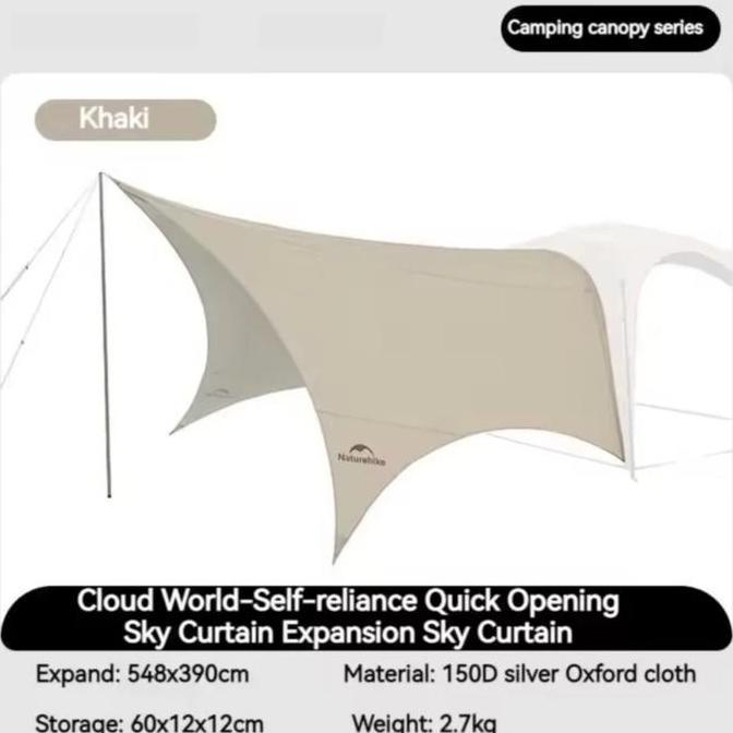 EXTEND FLYSHEET NATUREHIKE BUAT SHELTER TENT NATUREHIKE